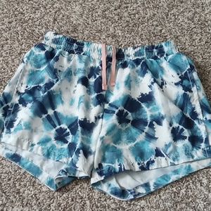 Old navy ACTIVE blue tie dye shorts